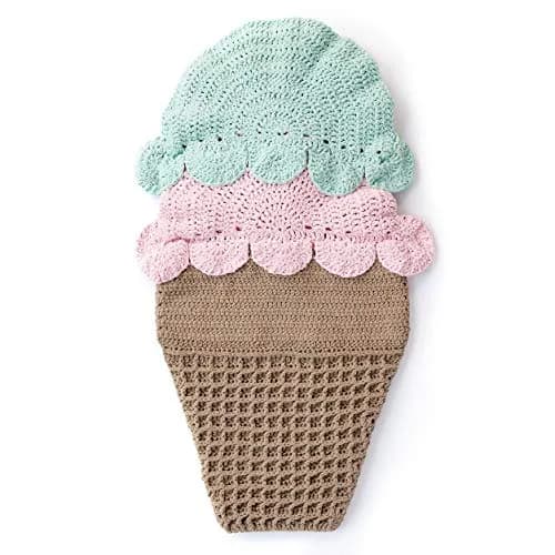 Bernat Baby Blanket Yarn Pink Blue Ombre 100g (3.5oz) | Soft Chenille-Style Yarn for Crochet & Knitting thumbnail 4