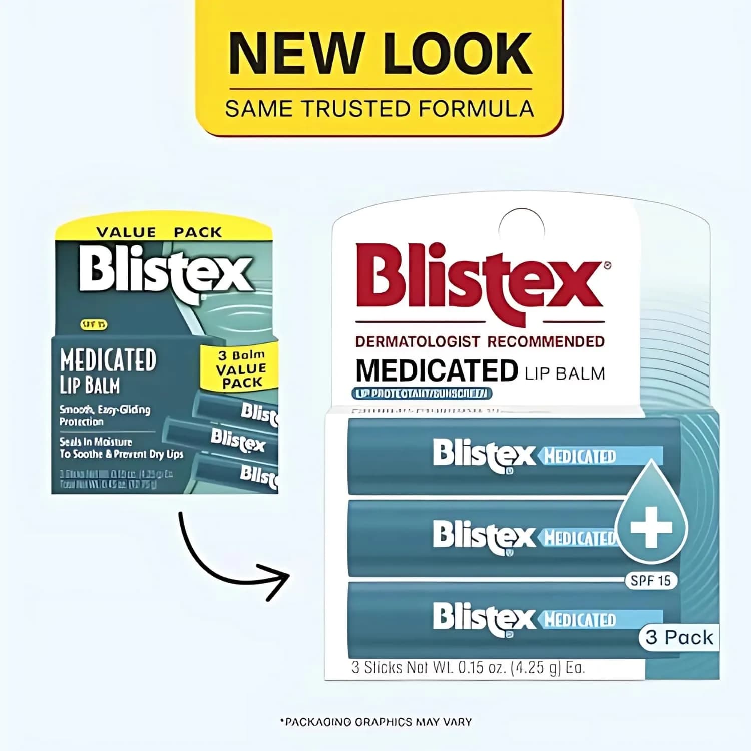 Blistex Medicated Lip Balm 0.45g (0.015oz) | SPF 15 Sun Protection for Dry, Chapped Lips - view 2