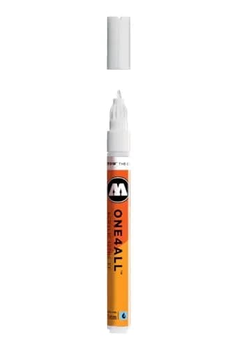 Molotow ONE4ALL Acrylic Paint Marker, 1mm Extra Fine, Signal White (127.102) | High-Opacity, Refillable, UV & Weather-Resistant thumbnail 1