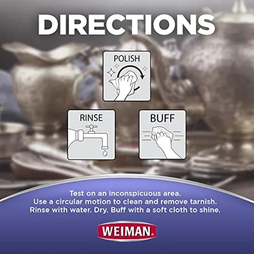 Weiman Silver Wipes 120 Count | Cleans, Polishes & Protects Silver Jewelry, Gold, Brass & Copper thumbnail 4