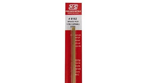K & S Precision Metals Round Brass Rod 8162 1/16" OD 12" | Ideal for DIY Crafts & Electrical (110-120 chars) thumbnail 2