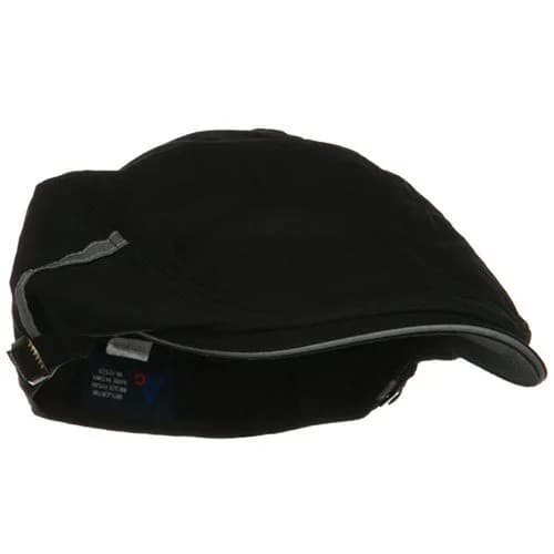 Mega Cap Sandwich Bill Ivy Cap - Black 2.75 inch Bill | Casual Cotton Hat for Men thumbnail 4