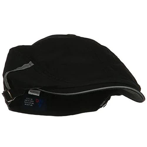 Mega Cap Sandwich Bill Ivy Cap - Black 2.75 inch Bill | Casual Cotton Hat for Men thumbnail 5