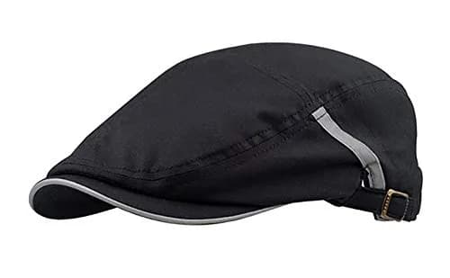 Mega Cap Sandwich Bill Ivy Cap - Black 2.75 inch Bill | Casual Cotton Hat for Men thumbnail 1