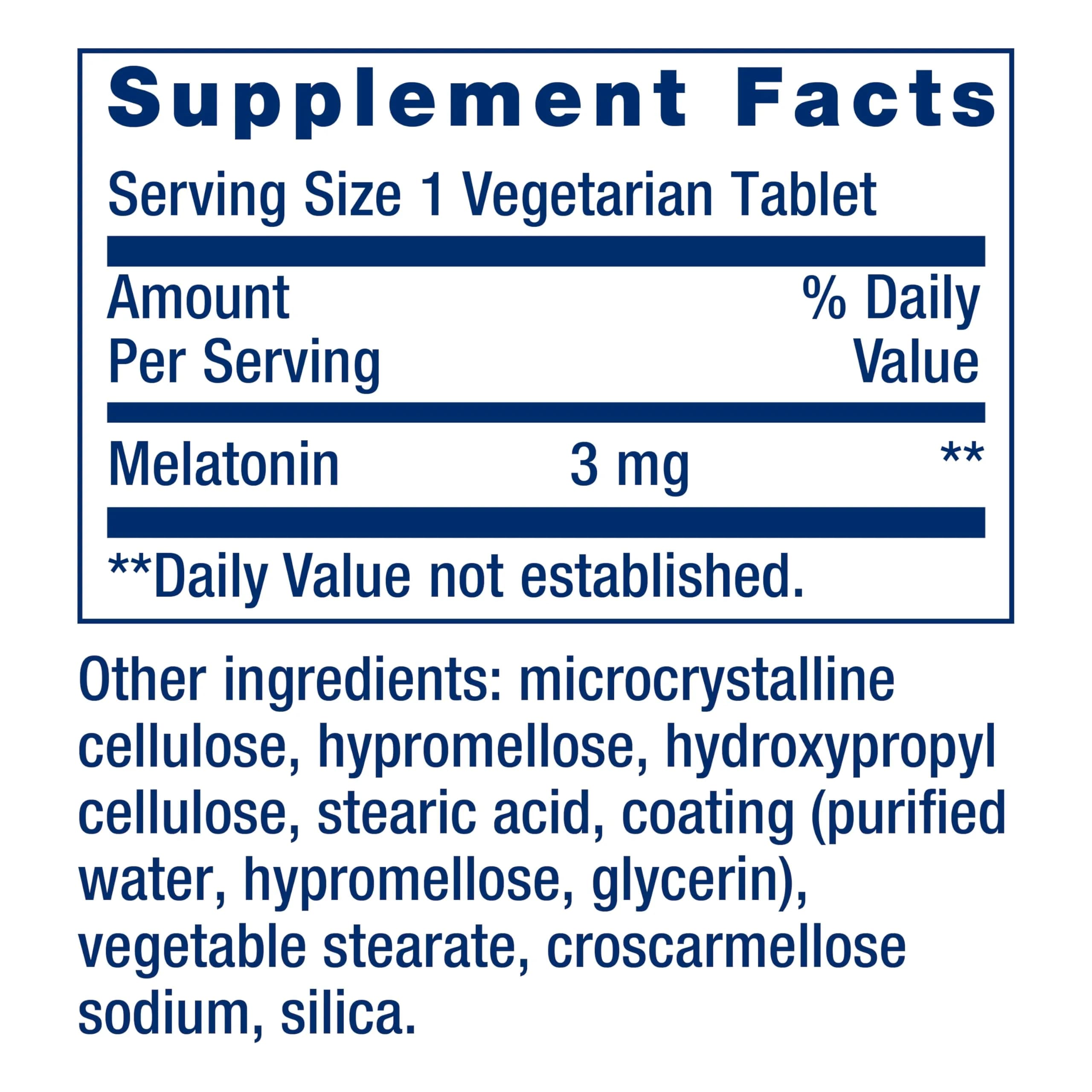 Life Extension Melatonin 6 Hour Timed Release Tablets 3 mg (60 Count) | Supports Sleep & Circadian Rhythms - view 2