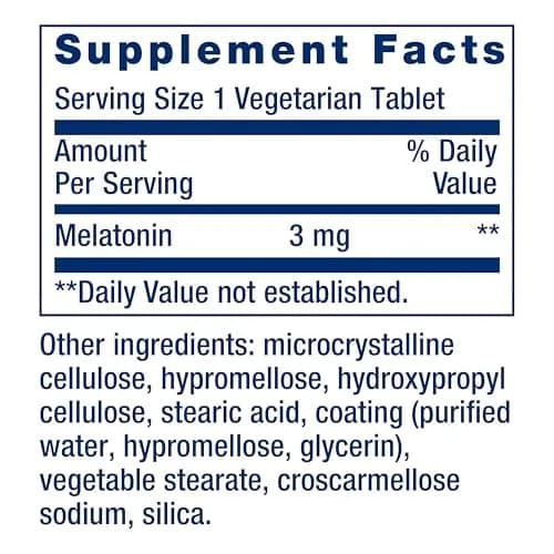 Life Extension Melatonin 6 Hour Timed Release Tablets 3 mg (60 Count) | Supports Sleep & Circadian Rhythms thumbnail 2