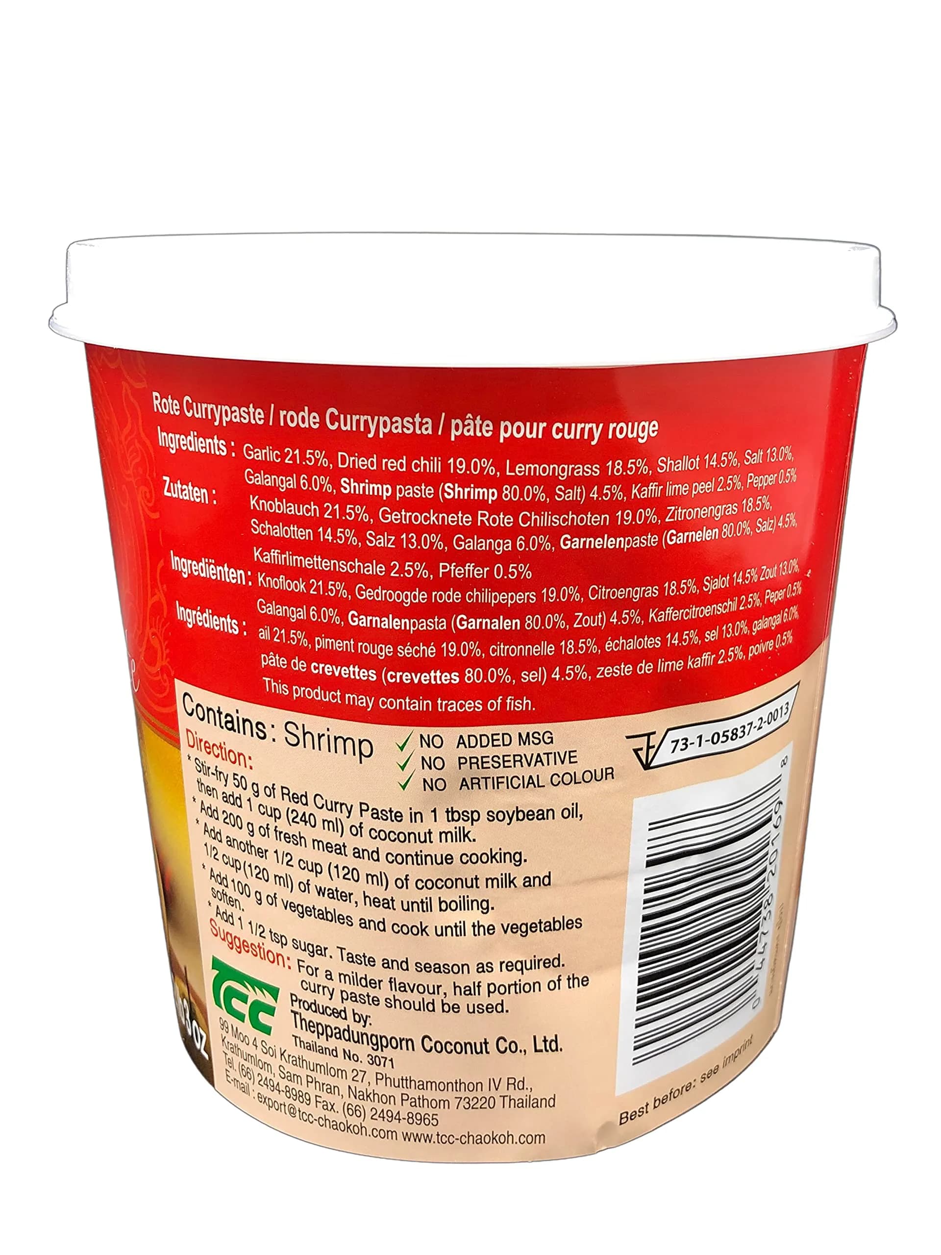 Mae Ploy Red Curry Paste 1kg (35.2oz) | Authentic Thai Flavor for Indian Kitchens - view 4