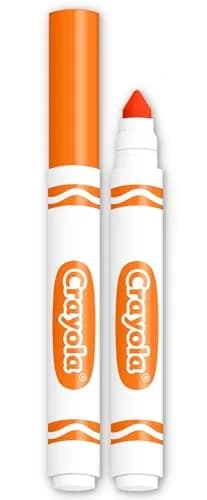 Crayola Broad Line Markers - Orange (12 Count, 0.5-1.9mm Line Size) | Non-Toxic Water-Based Ink thumbnail 2