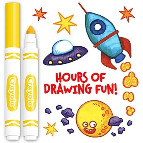Crayola Broad Line Markers - Yellow (12ct) | Non-Toxic Water-Based Ink for Paper thumbnail 4