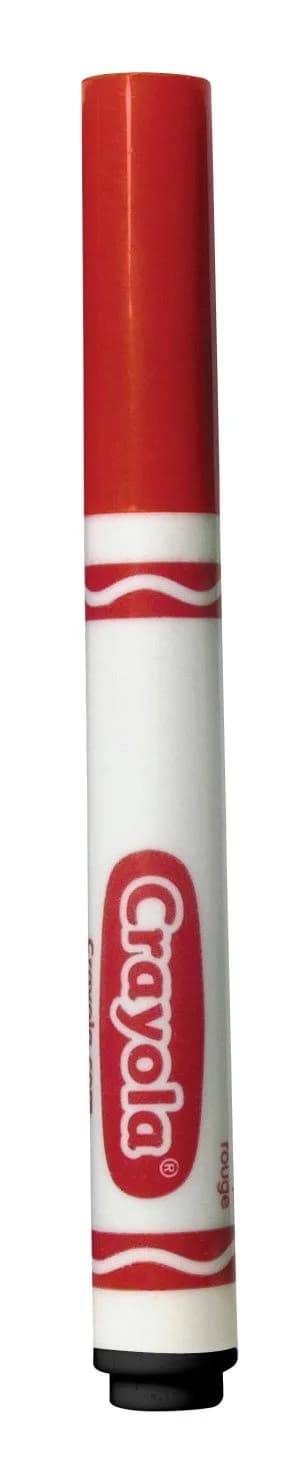 Crayola Broad Line Markers - Red (12 Count, 6.6 ml) | Non-Toxic, Water-Based Ink for Art Projects — Red