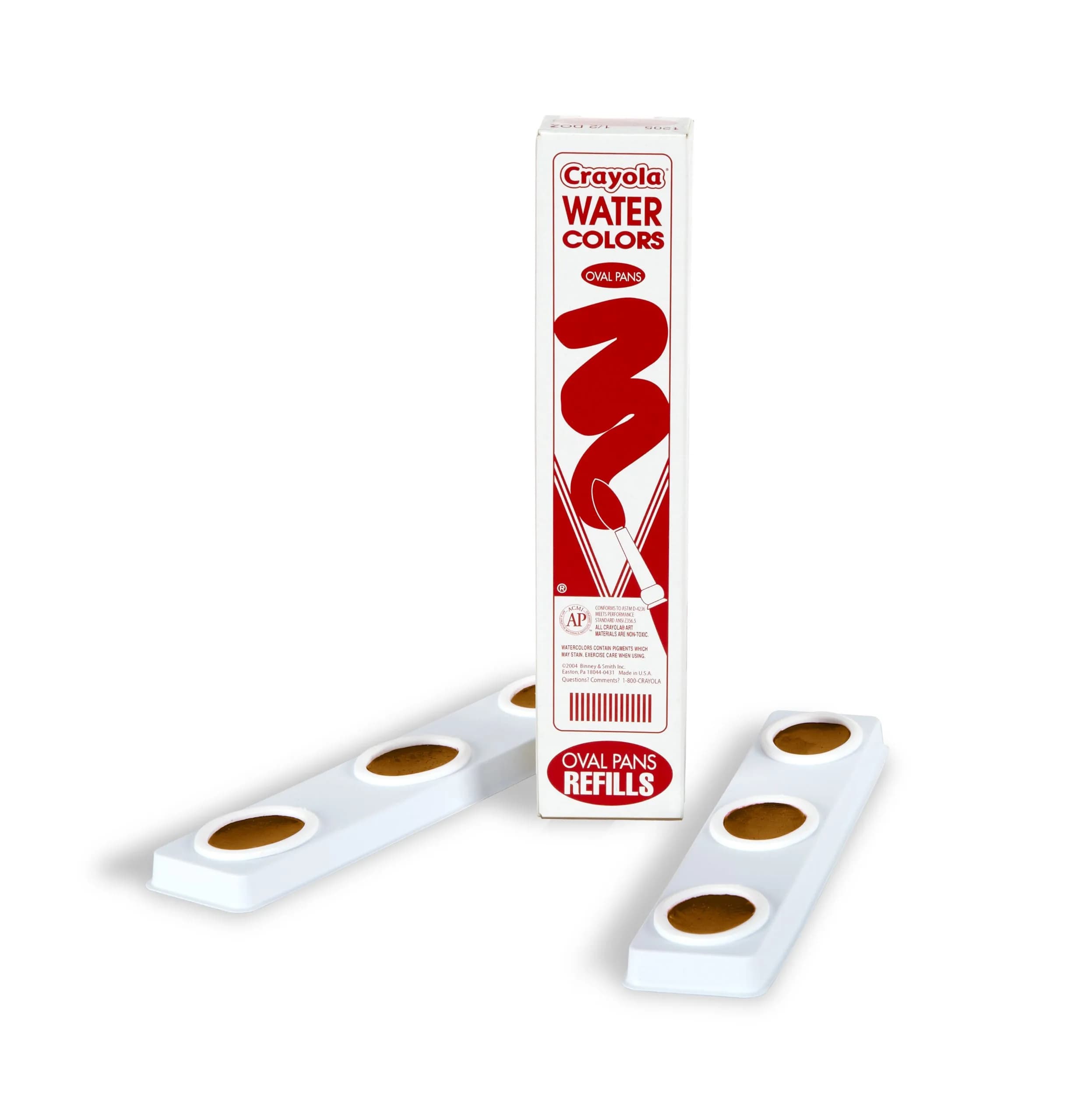 Crayola Oval Pans Watercolor Refills, Brown | 50ml (1.7 Fl Oz) | Non-Toxic Washable Paint — Brown