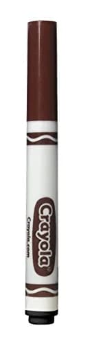 Crayola Broad Line Markers, Brown, 12 Count Bulk Markers | Non-Toxic Water-Based Ink thumbnail 1