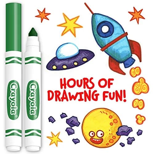 Crayola Broad Line Markers - Green (12ct) | Nontoxic Water-Based Ink thumbnail 4