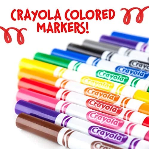 Crayola Broad Line Markers - Green (12ct) | Nontoxic Water-Based Ink thumbnail 3