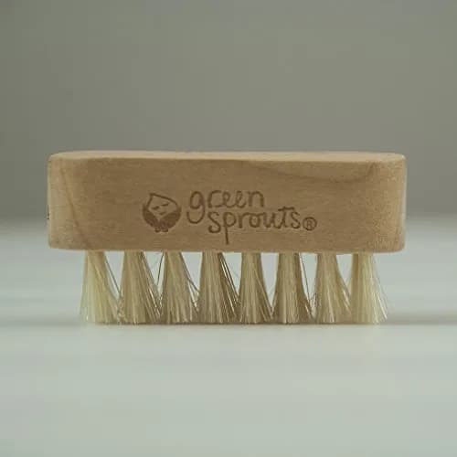 Green Sprouts Nail Brush | Soft Natural Bristles for Baby's Nails, Small Size, Green Handle thumbnail 4
