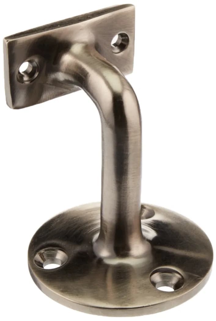 Deltana HRC253U15A Solid Brass Hand Rail Bracket 7.62 cm (3") Projection | Antique Nickel Finish - main product image