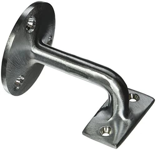 Deltana Hand Rail Bracket 7.62 cm (3in) Projection | Solid Brass Satin Chrome thumbnail 1