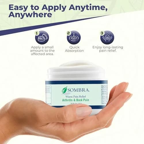 Sombra Warm Pain Relief Gel 4 oz (113.4 g) | Arthritis, Back Pain & Pre-Exercise Support thumbnail 5