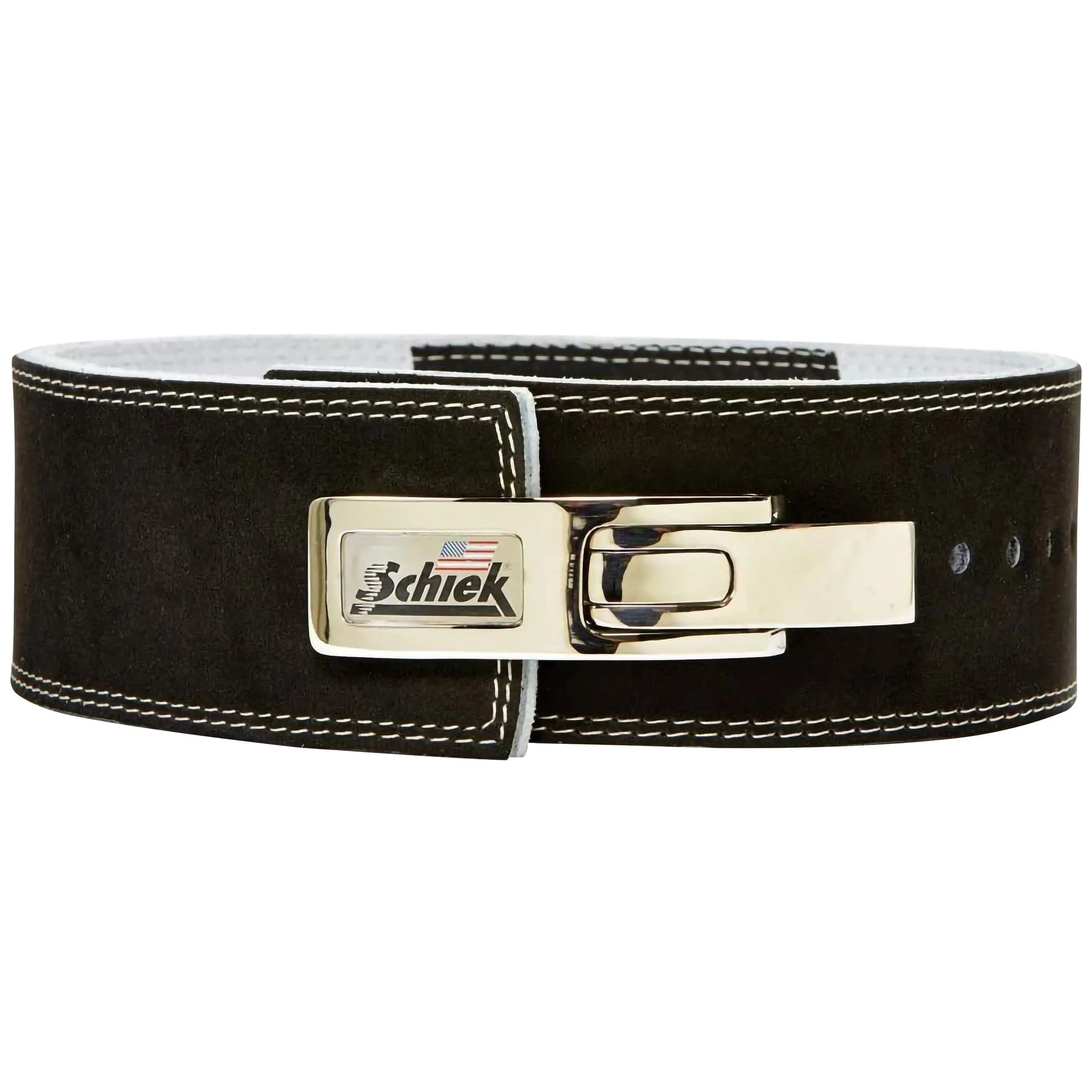 Schiek Sports 7010 Lever Competition Power Weight Lifting Belt - Suede Leather with Steel Lever, 32 inches