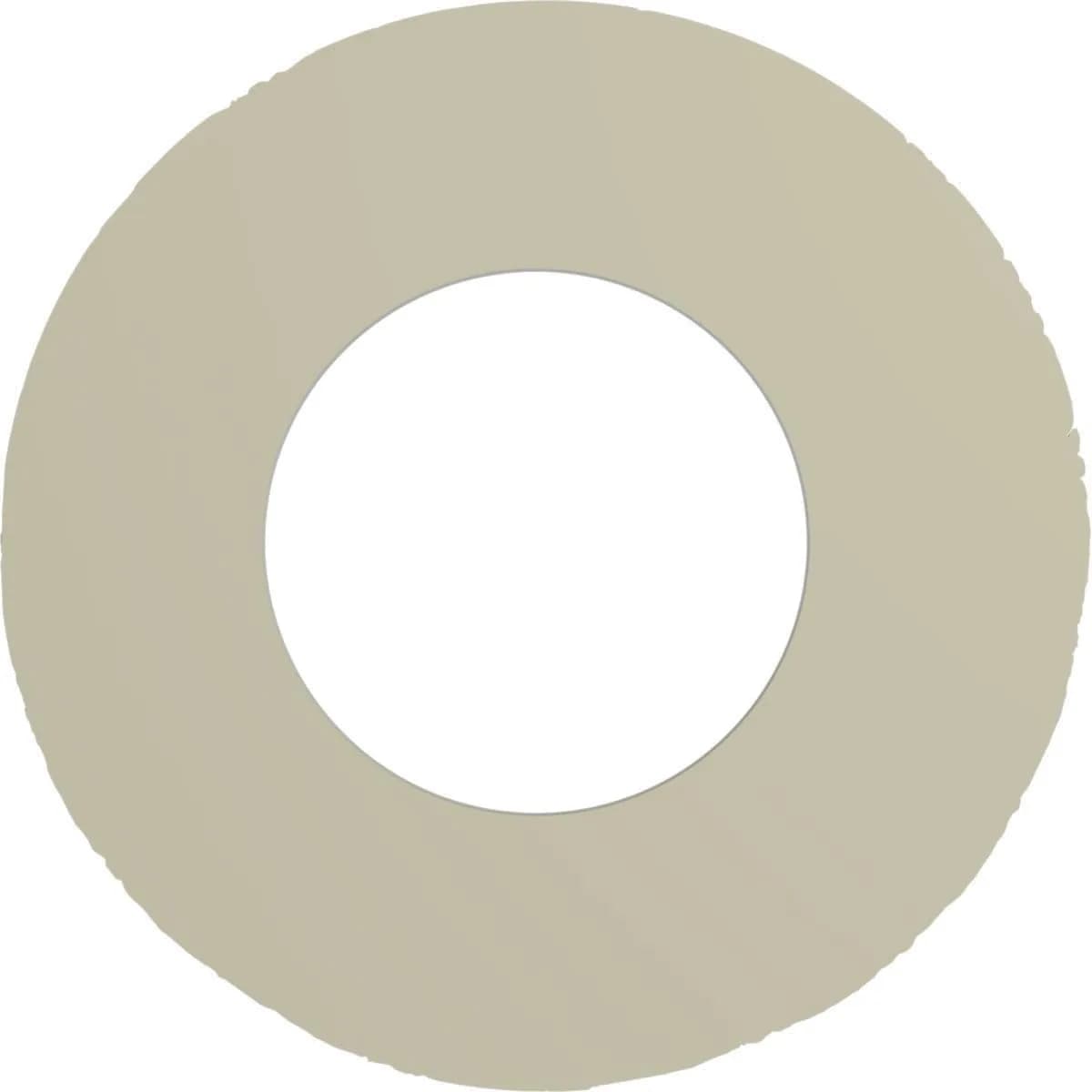 Ekena Millwork Claremont Ceiling Medallion 9"OD x 4 1/2"ID x 1/2"P (22.9cm OD x 11.4cm ID x 1.3cm P) | Lightweight Polyurethane for Easy Installation - view 4