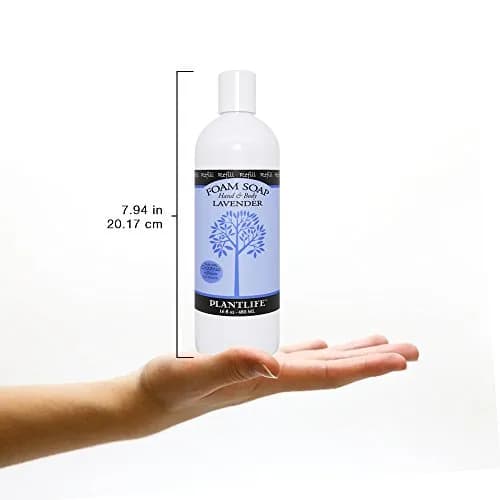 Plantlife Lavender Foam Soap Refill 473ml (16 Fl Oz) | Gentle Moisturizing Body Wash for All Skin Types thumbnail 6