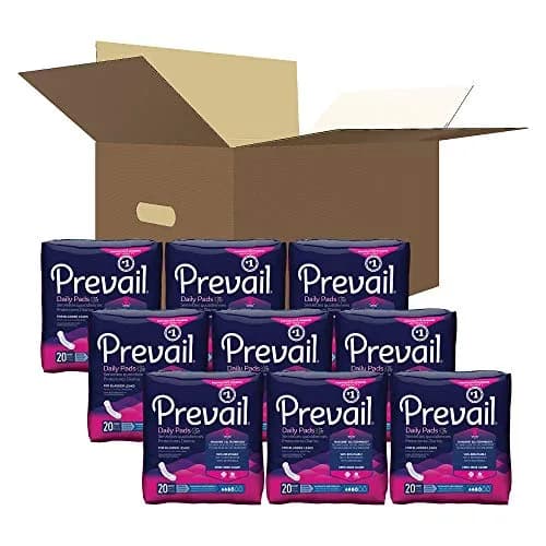Prevail Moderate Absorbency Daily Pads for Bladder Leaks 20 Count | 26.9 cm (10.6 in) | Breathable Technology for Skin Comfort thumbnail 5