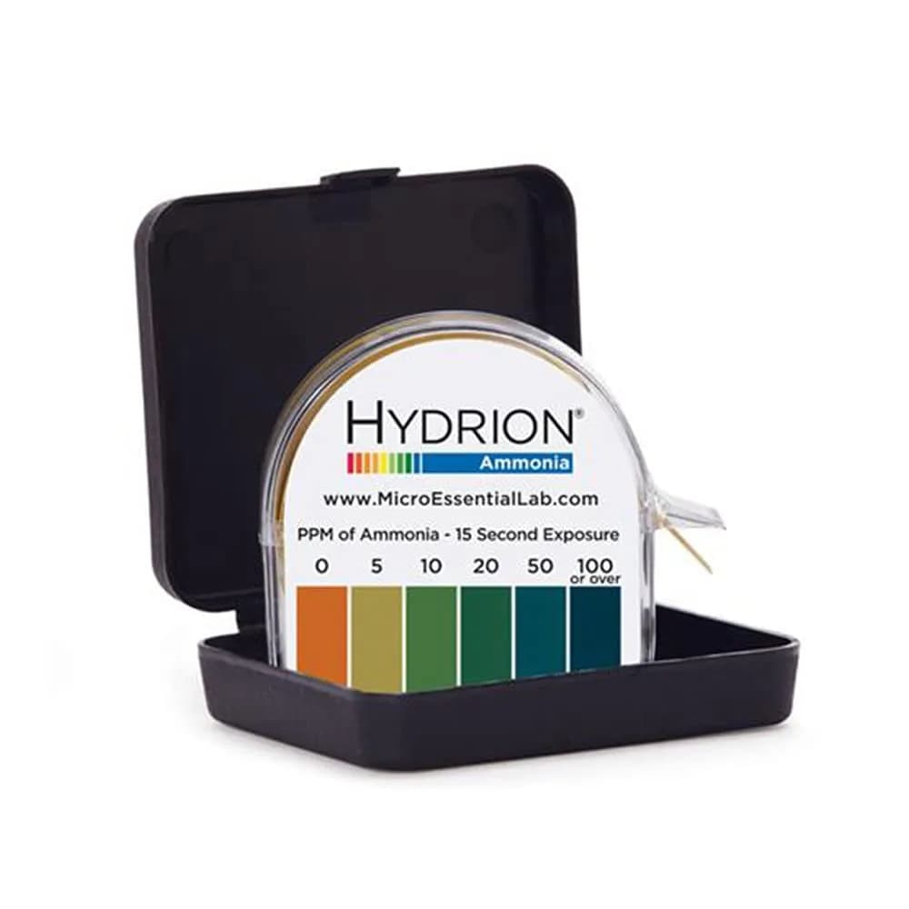 Micro Essential Lab AM-40 Hydrion Ammonia Test Paper Roll 0-100ppm, 4.57m (15') | Coolant Efficiency Indicator - main product image