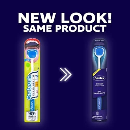 Orabrush Tongue Scraper Multi 4 Count | Dual-Action Bristles for Fresh Breath thumbnail 2