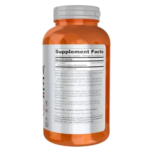 NOW Kre-Alkalyn PH Buffered Creatine 750 mg | Muscle Fuel for Active Adults (70-120 chars) thumbnail 2