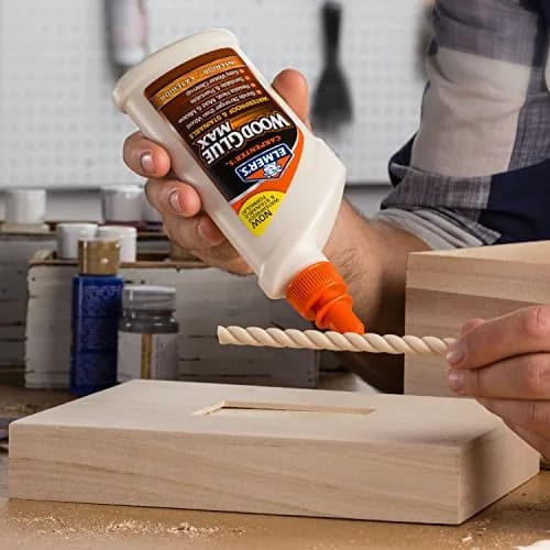 Elmer's Carpenter's Wood Glue Max Interior and Exterior 16 Ounces (473 ml) | Extra-Strength, Sandable, Paintable thumbnail 4