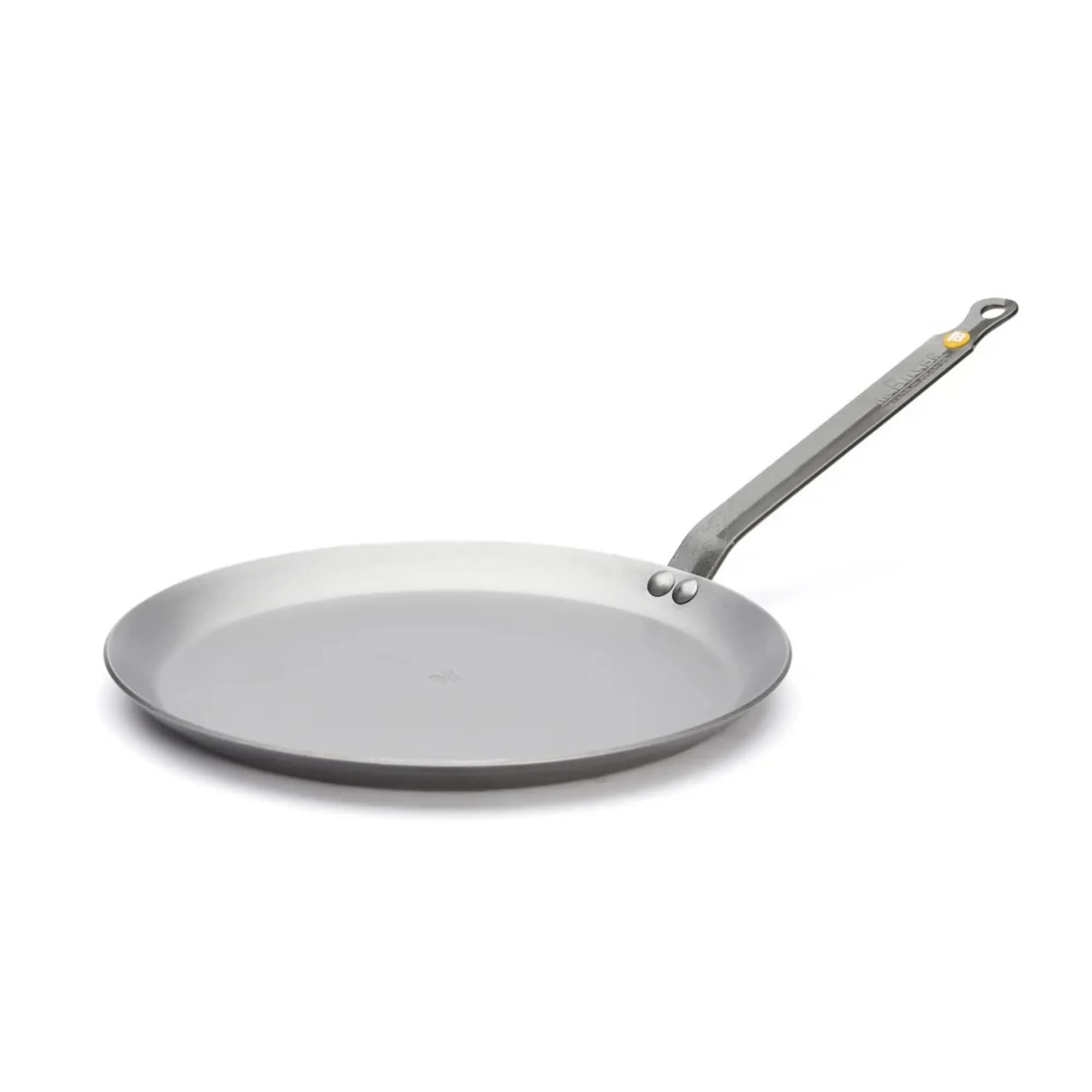 de Buyer MINERAL B Carbon Steel Crepe & Tortilla Pan - 24 cm (9.5 inch) Diameter | Induction Compatible, Oven Safe - main product image