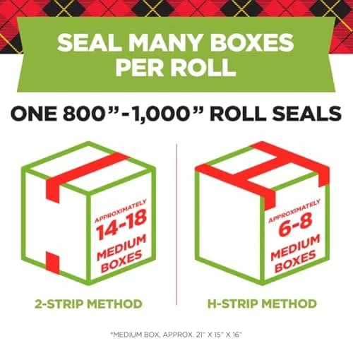 Scotch Sure Start Packing Tape Clear 1.88 in. x 22.2 yd. 6 Rolls | Easy Start & Quiet Unwind thumbnail 3