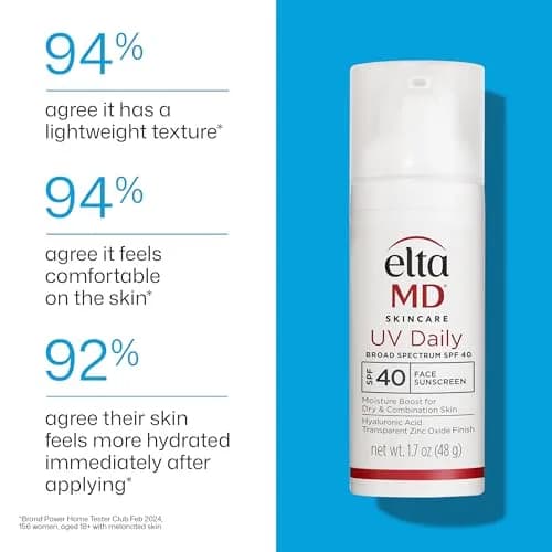 EltaMD UV Daily Untinted Face Sunscreen Moisturizer SPF 40 50.3 ml (1.7 oz) | Broad Spectrum UVA/UVB Protection thumbnail 8