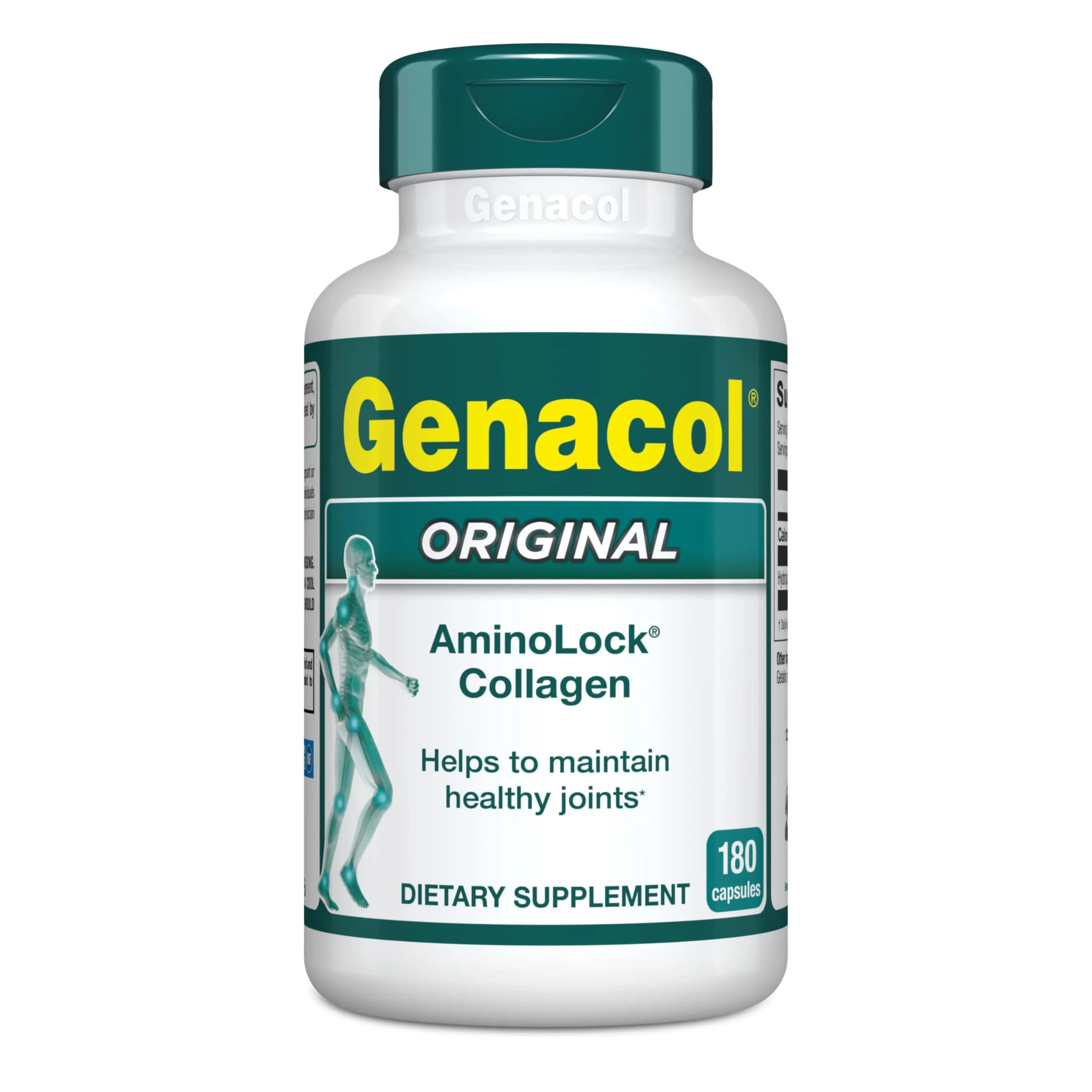 Genacol Original Hydrolyzed Collagen Joint Supplement 180 Capsules (60-Day Supply) | Supports Joint Health — Capsule