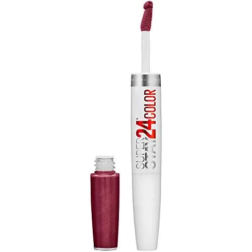 Maybelline Super Stay 24 Liquid Lipstick Makeup So Pearly Pink | 2ml (0.08 Fl Oz) Long-Lasting Color — 50 UNLIMITED RAISIN / 0.08 Fl Oz