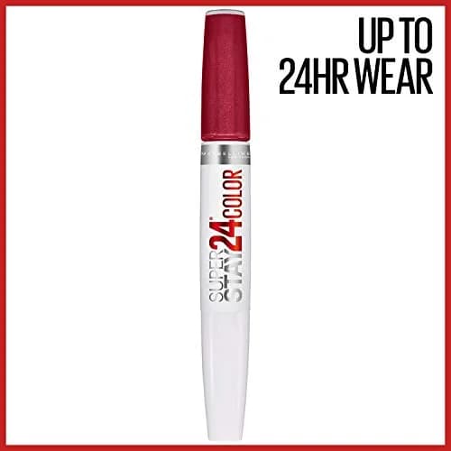 Maybelline Super Stay 24, 2-Step Liquid Lipstick, All Day Cherry | Long Lasting Highly Pigmented Lip Color thumbnail 2