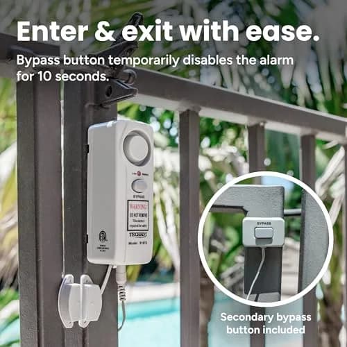 TECHKO S187D Safe Pool Alarm | UL 2017 Compliant, Weatherproof, Child Safety (70-120 chars) thumbnail 4