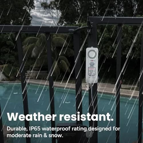 TECHKO S187D Safe Pool Alarm | UL 2017 Compliant, Weatherproof, Child Safety (70-120 chars) thumbnail 5