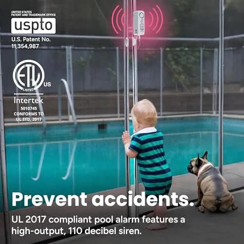 TECHKO S187D Safe Pool Alarm | UL 2017 Compliant, Weatherproof, Child Safety (70-120 chars) thumbnail 2
