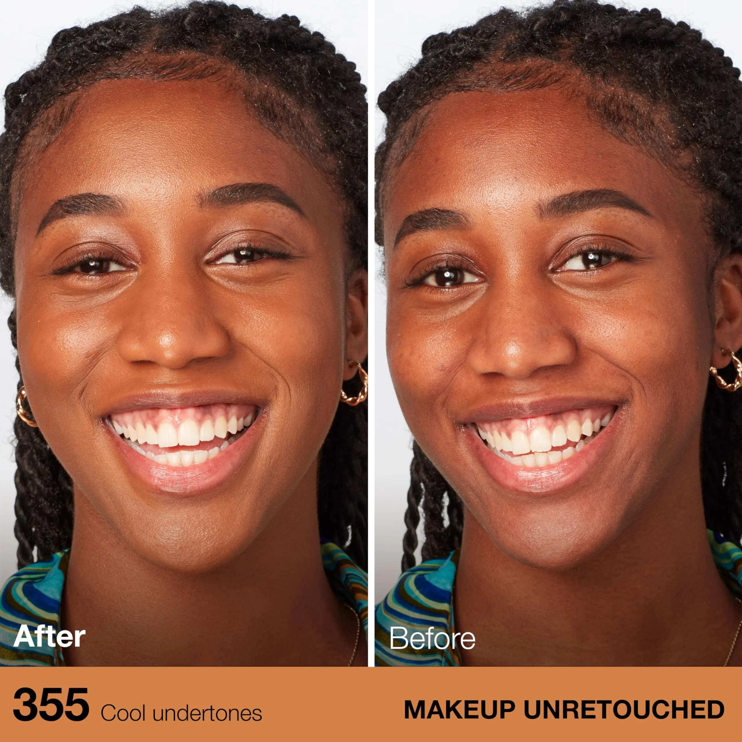 Maybelline Fit Me Dewy + Smooth Foundation in Coconut 355, 29.57ml | Hydrating Luminous Finish - view 3