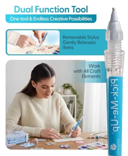 Silhouette America Pick Me Up Tool for Rhinestones & Craft Pieces | 7 inch (17.8 cm) Tacky Gem Picker thumbnail 4