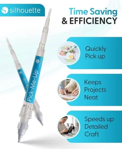Silhouette America Pick Me Up Tool for Rhinestones & Craft Pieces | 7 inch (17.8 cm) Tacky Gem Picker thumbnail 6