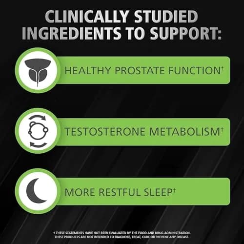Urinozinc Prostate Support Supplement 180 Caplets | Zinc & Saw Palmetto for Men’s Urinary & Prostate Health thumbnail 2