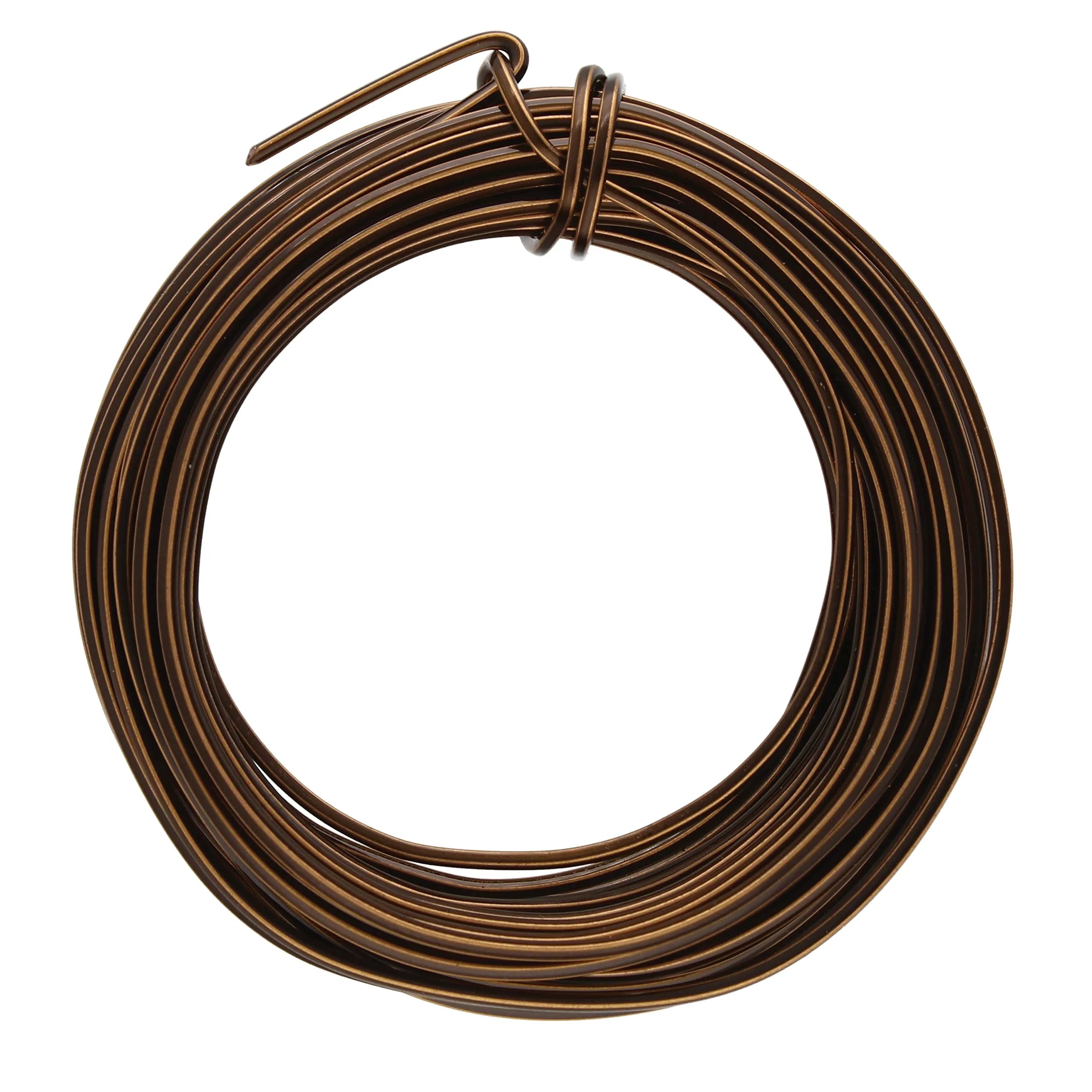 The Beadsmith Square Craft Wire - Soft Temper Beading Wire, Vintage Bronze Color, 21 Gauge (0.64mm) | Jewelry Making & DIY Crafts — Vintage Bronze