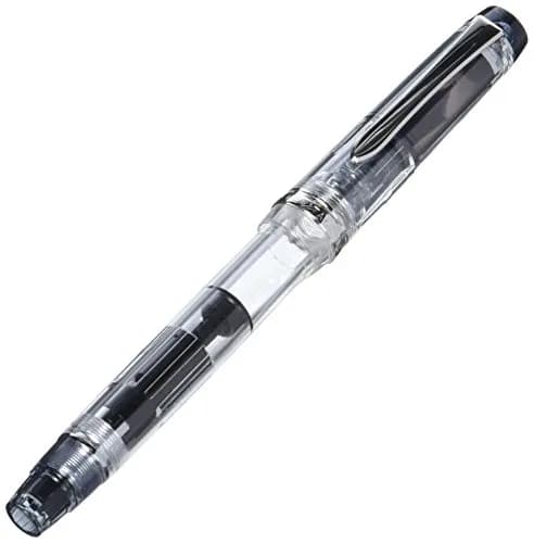 Pilot Fountain Pen Custom Heritage 92, Clear Body, M-Nib | See Ink Color & Remaining Ink thumbnail 1