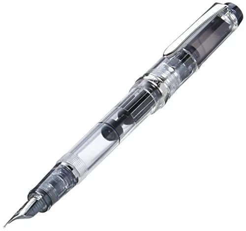 Pilot Fountain Pen Custom Heritage 92, Clear Body, M-Nib | See Ink Color & Remaining Ink thumbnail 2