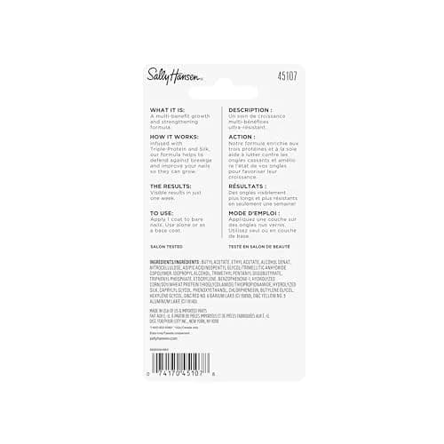 Sally Hansen Nailgrowth Miracle Growth Treatment 13ml (0.45 Fl Oz) | Professional Strength for Speedy Nail Growth thumbnail 2
