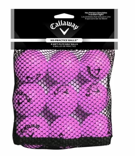 Callaway HX Soft Flight Foam Practice Golf Balls, Pink, 9 Pack | Safe, Durable & High-Visibility Practice Balls thumbnail 2