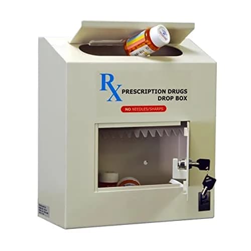 Protex RX-164 Prescription Drugs Drop Box Beige | Secure Indoor Medication Drop Box thumbnail 3