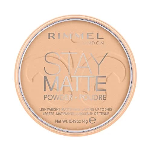 Rimmel Stay Matte Pressed Powder Warm Beige 0.49oz | Natural, Long-Wearing Matte Finish thumbnail 2